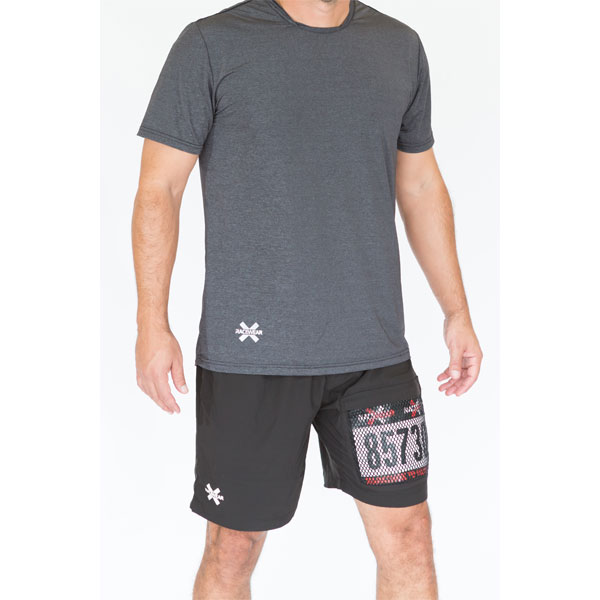 Mens Shorts with Zippered Race Bib Pocket