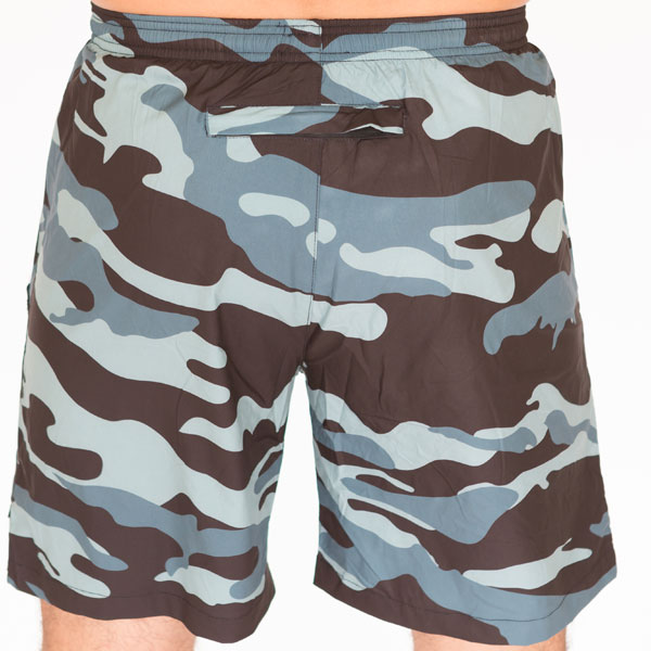 Mens Zipper Short with Race Bib Pocket - Camouflage